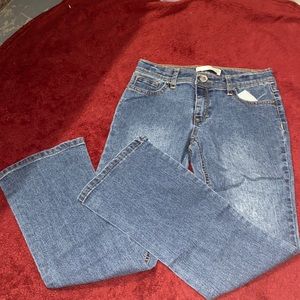 Cute boot cut jeans, in blue
